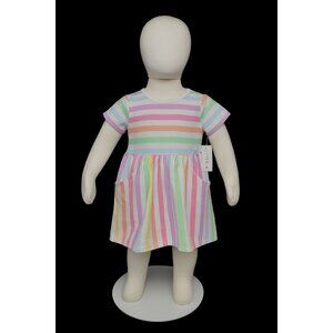 Infant Girl Rainbow Print Skater Dress with Pockets Size 18M- NWT - Summer Dress